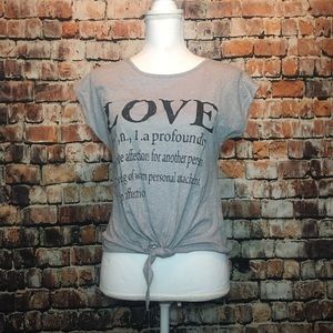 NWT 🎀 Wet seal “Love” Crop Top